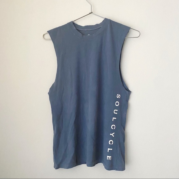 Soulcycle • Graphic Print Muscle Tank in Steel Blue - Picture 4 of 7